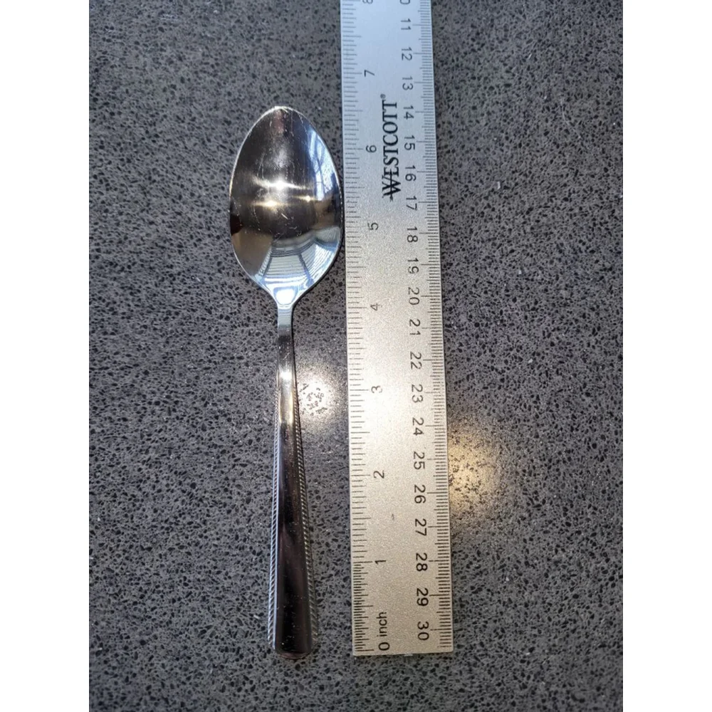 Set of 4 Oneida Gable Teaspoons Stainless Steel Flatware 6